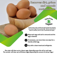 Thumbnail for Care Free Enzymes Egg Wipes - 40 Count