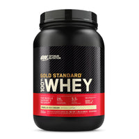 Thumbnail for Optimum Nutrition Gold Standard 100% Whey Protein Powder from Whey Isolates, Vanilla Ice Cream - 2 Pound