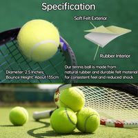 Thumbnail for Magicorange Tennis Balls, 12 Pack Advanced Training Tennis Balls Practice Balls, Pet Dog Playing Balls, Come with Mesh Bag for Easy Transport, Good for Beginner Training Ball (Green)