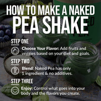 Thumbnail for NAKED Pea - 5LB 100% Pea Protein Powder from North American Farms - Unflavored Vegan Pea Protein Isolate - NSF Certified, Plant Protein Powder, Easy to Digest - 76 Servings