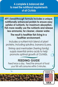 Thumbnail for API CICHLID PELLETS Floating Pellets Fish Food 4.2-Ounce Container