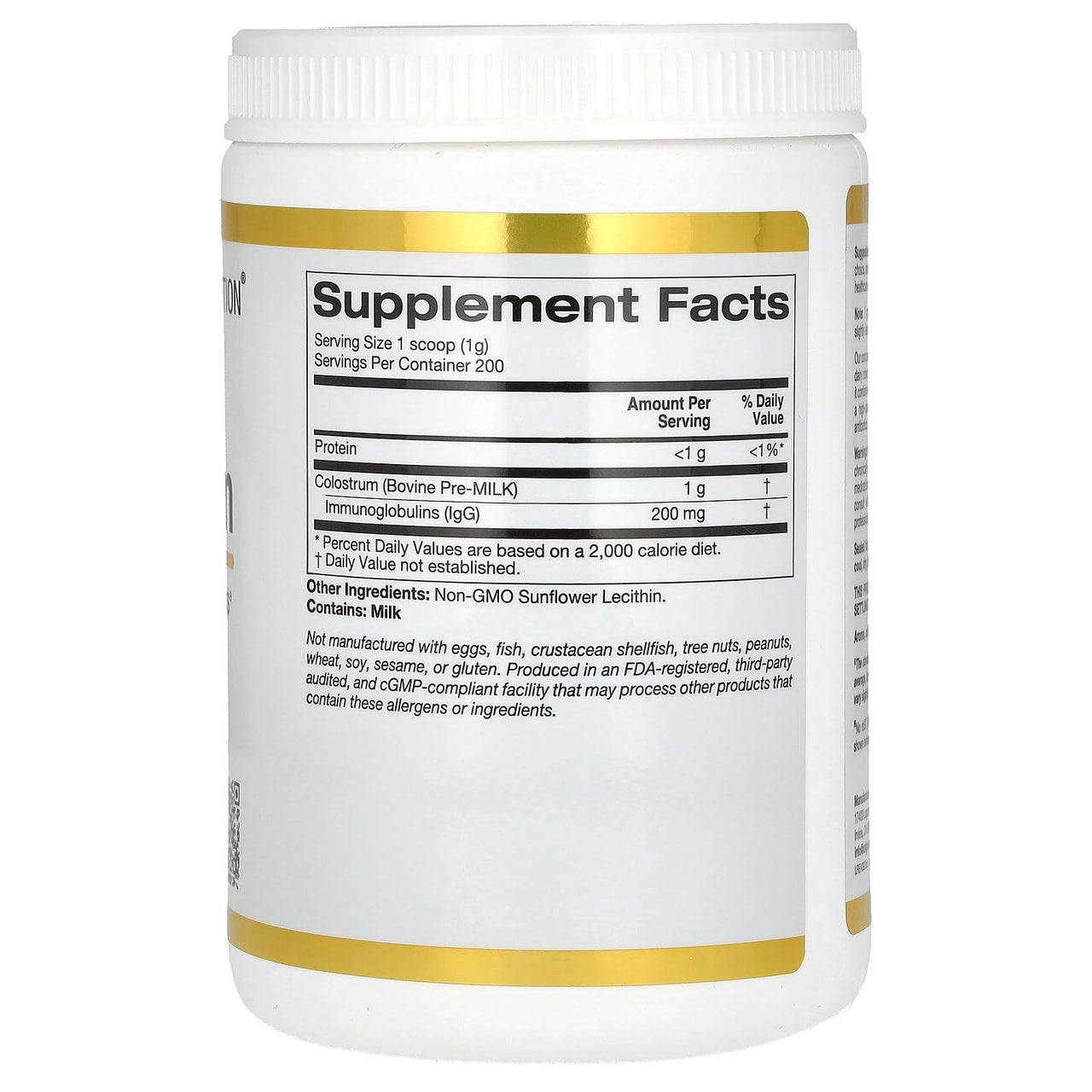 California Gold Nutrition Colostrum, 7.05 oz (200 g)