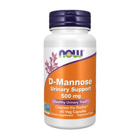 Thumbnail for Now Foods Supplements, D-Mannose 500 mg, Non-GMO Project Verified, Healthy Urinary Tract*, 60 Veg Capsules