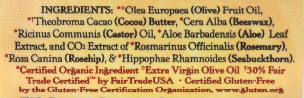 Badger, Creamy Cocoa Lip Balm Stick, 0.25 Ounce