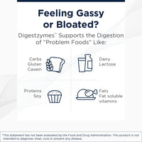 Thumbnail for Designs for Health Digestzymes - Digestive Enzymes + Betaine Hydrochloride for Gas & Bloating Relief - Pepsin, Ox Bile, Lactase Enzyme & Lipase Enzymes for Digestion (90 Capsules)