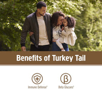 Thumbnail for OM MUSHROOM SUPERFOOD Turkey Tail Organic Mushroom Powder Pouch, 7.05 Ounce, 100 Servings, Immune Support, Polysacchrides, Beta-Glucans, Gut Health & Holistic Defense Mushroom Supplement