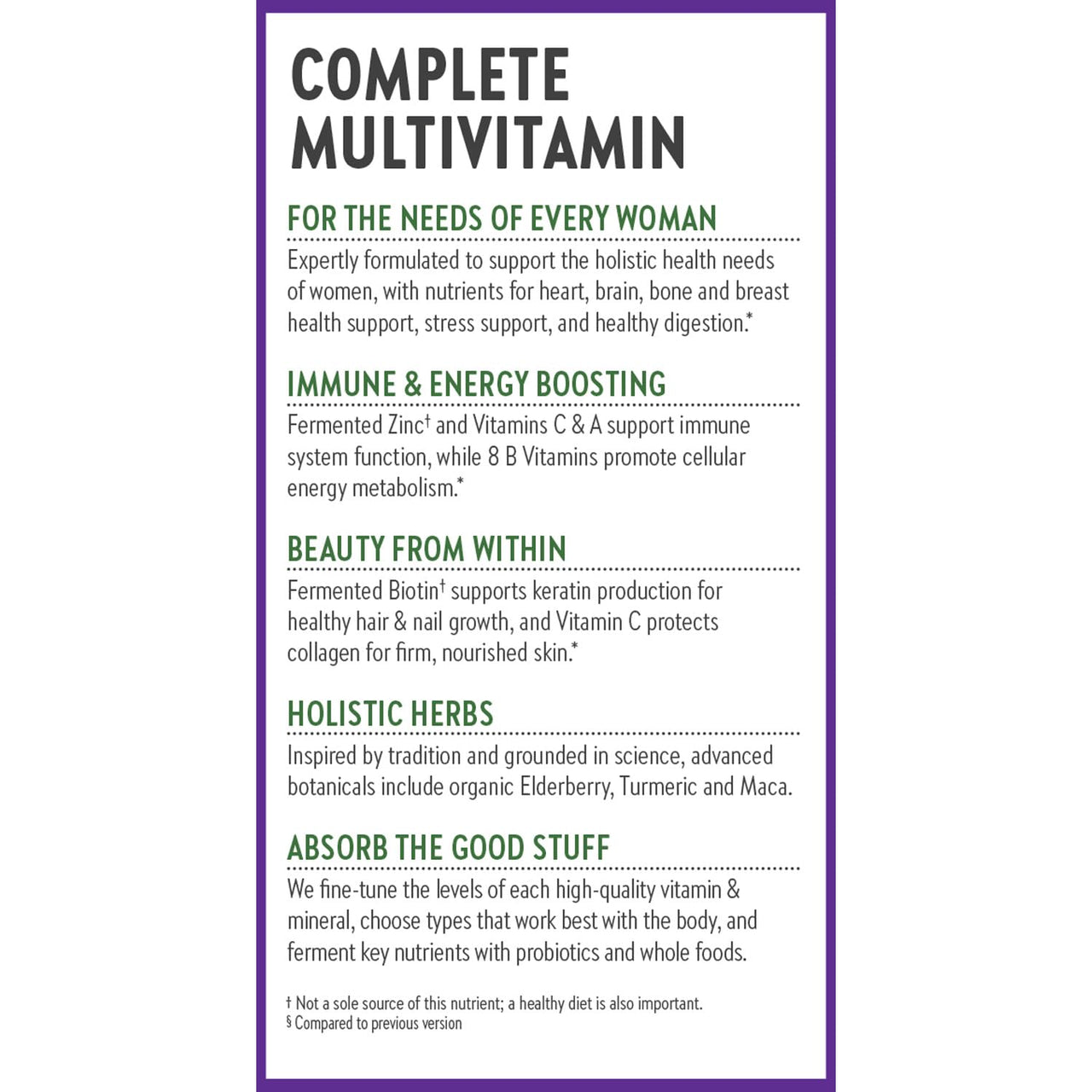 New Chapter Women’s Multivitamin, Iron, B6, B12, Biotin for Hair Growth, D3, VIT C, Zinc for Immune & Stress Support, Gentle on an Empty Stomach, One Daily, Non-GMO, Gluten-Free, 18+, 48 Tablets