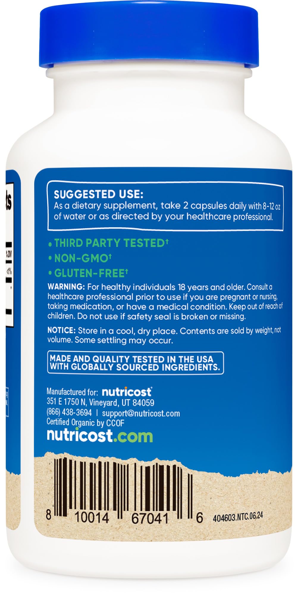 Nutricost Amla 1000mg, 120 Vegetarian Capsules - CCOF Certified Made with Organic, Non-GMO, Gluten Free, 60 Servings