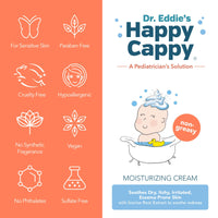 Thumbnail for Happy Cappy Moisturizing Cream - Baby Cream for Eczema-Prone Skin, Dry Skin Lotion for Infants, Toddlers & Kids, Pediatrician-Formulated, Gentle, Paraben Free, Hypoallergenic, Sulfate Free - 12 fl oz