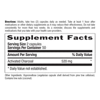 Thumbnail for Country Life Coconut Activated Charcoal Capsules, 260mg – Natural Charcoal Supplement for Gas and Bloating Relief - Gluten-Free, 100 Vegan Capsules