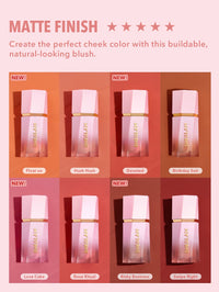 Thumbnail for Sheglam Color Bloom Liquid Blush Makeup for Cheeks Matte Finish - Swipe Right