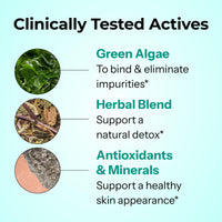 Thumbnail for HUM Daily Cleanse Acne Supplements for Women & Men, Gentle Digestive Cleanse for Clear Skin Support, Zinc, Spirulina, Chlorella, Detoxifying Herbs, Organic Algae, Skin Vitamins Supplement, 60 Capsules