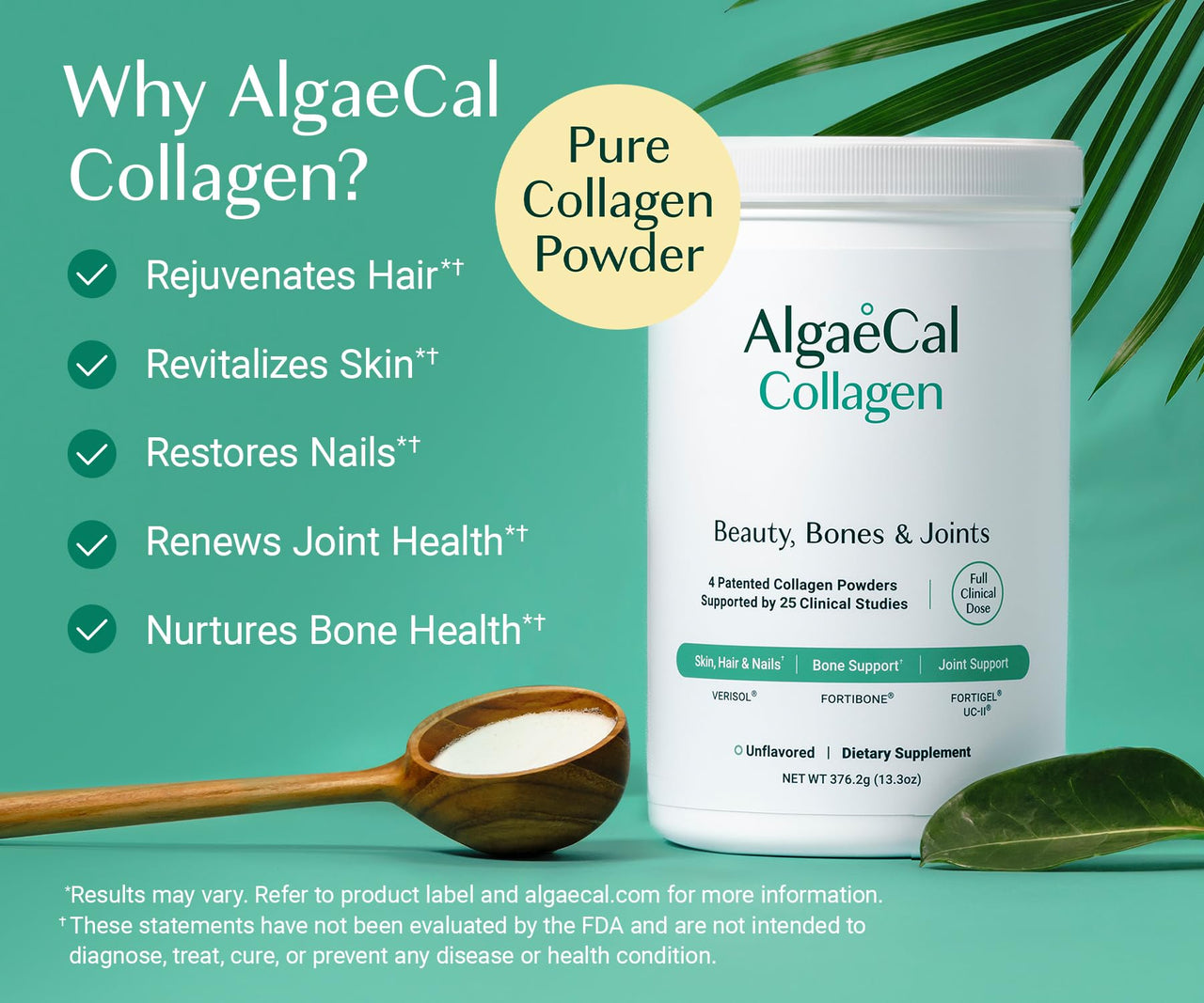 ALGAECAL Calcium, Vitamin D3 & Collagen Bundle – Hydrolyzed Collagen with Clinically-Supported Verisol, Fortibone & Fortigel, Plus Calcium, Vitamin ADEK, & Trace Minerals for Bone Health & Anti-Aging