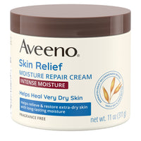 Thumbnail for Aveeno Skin Relief Intense Moisture Repair Body Cream with Triple Oat & Shea Butter Formula, Helps Relieve & Restore Extra-Dry Skin with Long-Lasting Moisture, Fragrance-Free, 11 oz