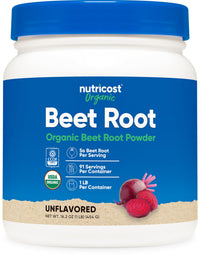 Thumbnail for Nutricost Organic Beet Root Powder 1 LB - Vegan, Superfood, Certified USDA Organic