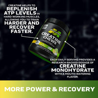 Thumbnail for MuscleTech Creatine Chews - Creapure Monohydrate Supplement for Muscle Recovery, Muscle Builder & Energy Boost - Pre Workout Supplement for Men & Women - 90 Chewable Candies, Citrus Burst
