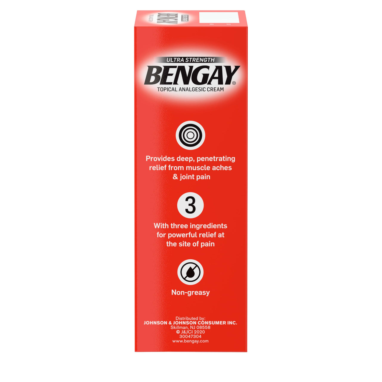 Bengay Ultra Strength Bengay Topical Pain Relief Cream, Non-Greasy Topical Analgesic for Minor Arthritis, Muscle, Joint, and Back Pain, Camphor, Menthol & Methyl Salicylate, 2 oz