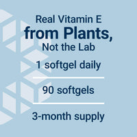 Thumbnail for Life Extension Super Vitamin E, 268 mg (400 IU), Non-Synthetic Vitamin E Supplement Promotes Whole-Body Health, Gluten-Free, Non-GMO, 90 softgels