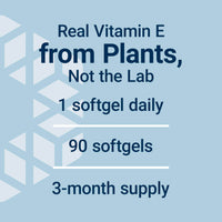 Thumbnail for Life Extension Super Vitamin E, 268 mg (400 IU), Non-Synthetic Vitamin E Supplement Promotes Whole-Body Health, Gluten-Free, Non-GMO, 90 softgels