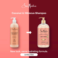 Thumbnail for Shea Moisture Shampoo Coconut and Hibiscus, for Thick, Curly Hair, to Cleanse & Hydrate, 24 Fl oz