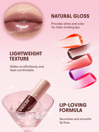 Thumbnail for SHEGLAM Jelly Wow Tinted Lip Oil Plumping Lip Gloss Natural -Hot Shot