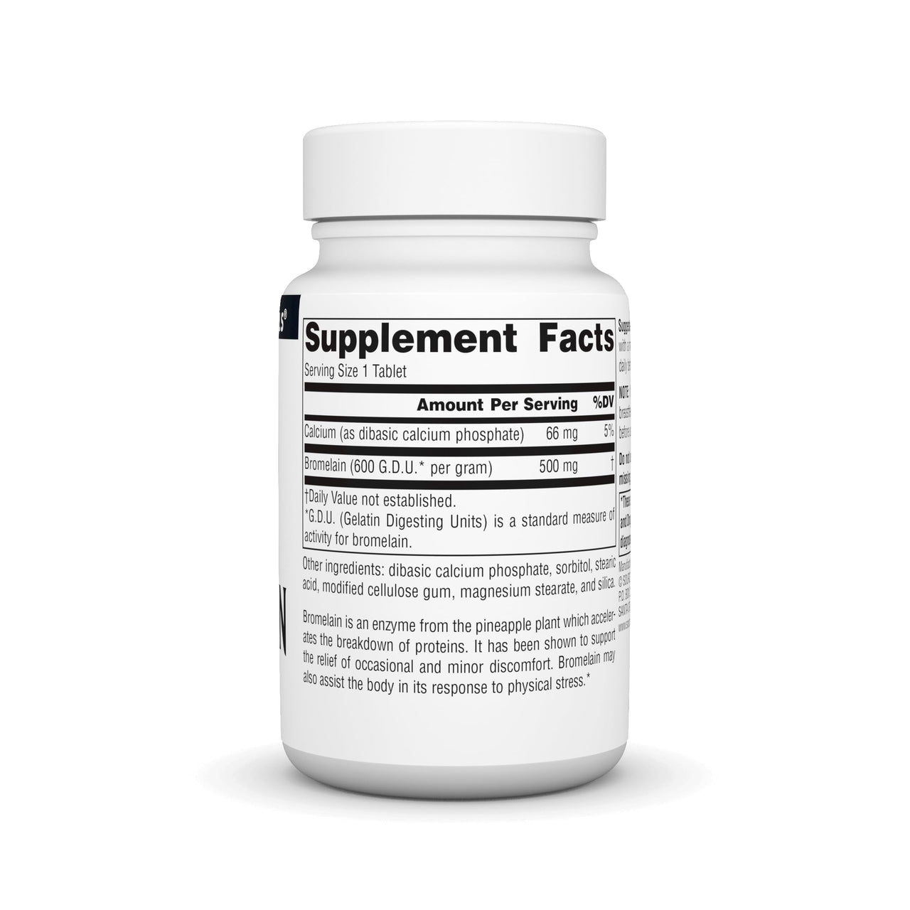 Source Naturals Bromelain 500mg Proteolytic Enzyme Supplement - 60 Tablets