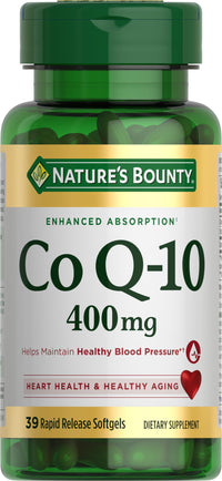Thumbnail for Natures Bounty Co Q-10 400mg, 39 Rapid Release Softgels