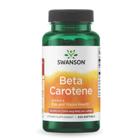 Thumbnail for Swanson Beta-Carotene Vitamin A 25000 IU Softgels - Skin, Eye, and Immune System Health - Antioxidant Support - 7500 mcg (300 Softgels)