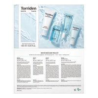 Thumbnail for Torriden DIVE IN Trial Kit | Hyaluronic Acid Infused Daily Skincare Kit - 4 Step Regimen with Foam Cleanser, Facial Toner, Serum, and Cream | Travel Essential | Korean Skin Care Set