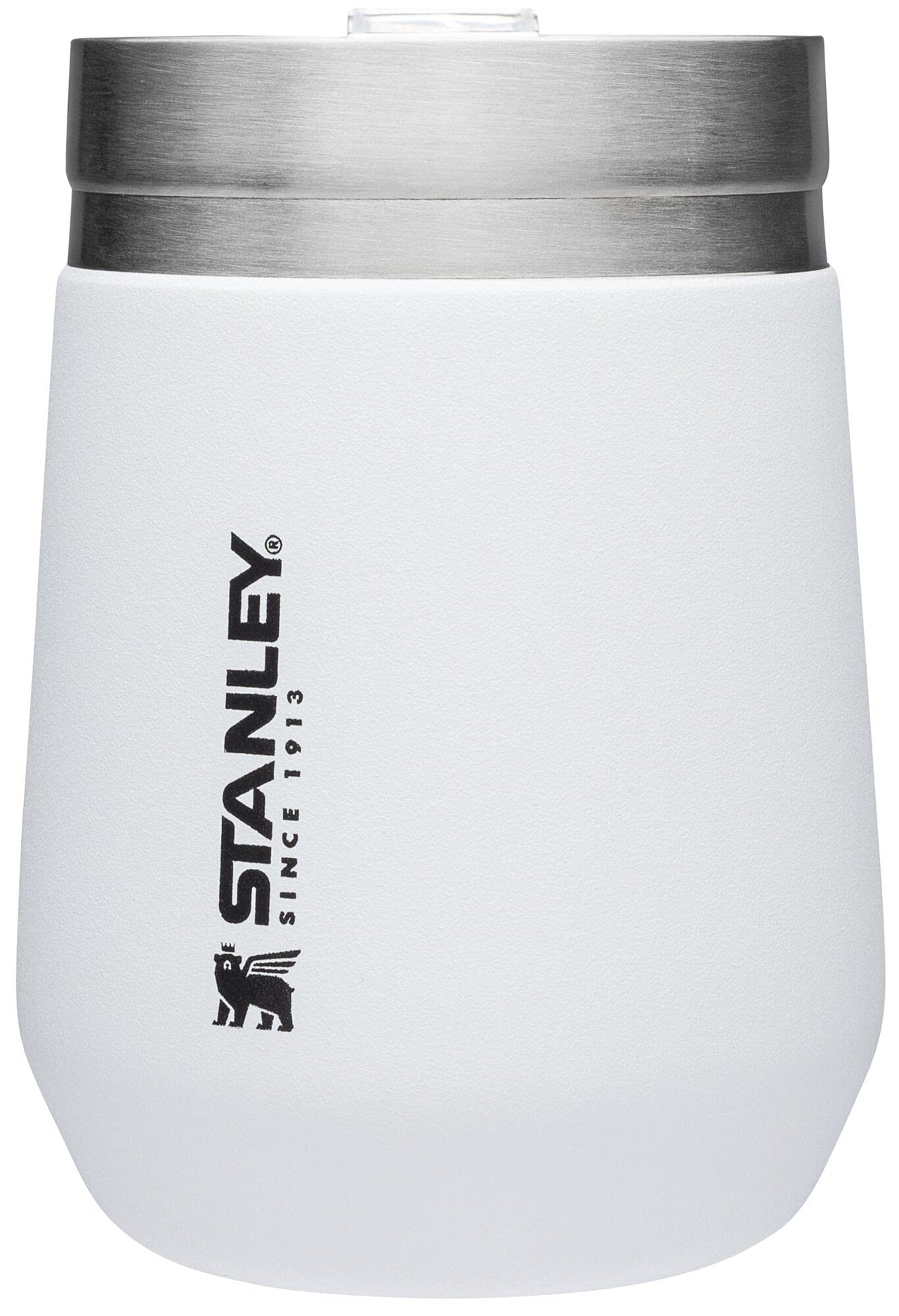 Stanley GO Everyday Wine Tumbler 10 oz | Press Fit Drink Through Lid | Beverage, Coffee, and Cocktail Cup | Insulated Stainless Steel Wine Glass | BPA-Free | Polar