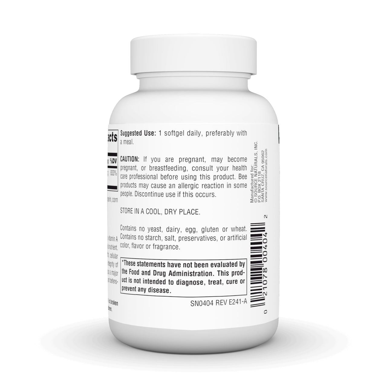 Source Naturals Beta Carotene 25000 iu Antioxidant Protection - Converted by Body to Vitamin A - 250 Softgels