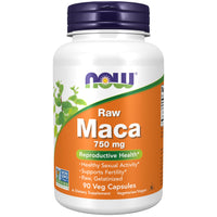 Thumbnail for NOW Foods Supplements, Maca (Lepidium meyenii) 750 mg Raw, Reproductive Health*, 90 Veg Capsules
