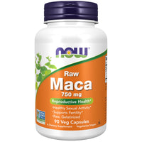 Thumbnail for NOW Foods Supplements, Maca (Lepidium meyenii) 750 mg Raw, Reproductive Health*, 90 Veg Capsules