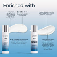 Thumbnail for Eucerin Face Immersive Hydration Skin Care Set, Daily Face Lotion with SPF 30 (2.5 Fl Oz) + Night Cream with Hyaluronic Acid (2.5 Oz), Facial Moisturizer Improves the Look of Fine Lines and Wrinkles