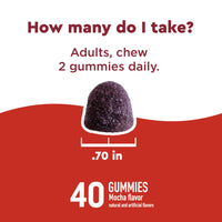 Thumbnail for Nature Made Wellblends EnergyMAX Gummies, Fast Acting Caffeine, CoQ10 & Vitamin B12 1000mcg, Energy Support Gummy Vitamins, Nature Made Gummies, 40 Count