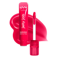 Thumbnail for NYX PROFESSIONAL MAKEUP Jelly Job Lip Gloss, Lip Tint Gloss with Full-Bodied, Smoothing, and Hyper-Glossy Shine - Cherry Jelly (Red)