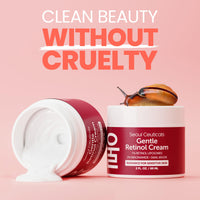 Thumbnail for SeoulCeuticals 1% Korean Retinol Night Cream - 97.5% Snail Mucin + 2% Niacinamide Moisturizer for Face - Gentle K Beauty for Sensitive Skin 2oz