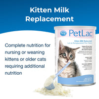 Thumbnail for Pet-Ag PetLac Powder for Kittens - 10.5 oz - Kitten Milk Replacement Powder for Kittens Newborn to Six Weeks Old - Easy to Digest