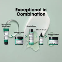 Thumbnail for SOME BY MI AHA BHA PHA 30 Days Miracle Serum - 1.69oz, 50ml - Daily Centella Ampoule Serum with Niacinamide for Soothing, Calming and Clear Skin - Pore, Sebum and Blackhead Care - Korean Skin Care