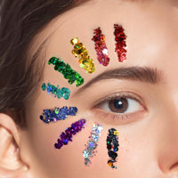 Thumbnail for Teenitor Body Glitter Face Glitter Makeup Festival Glitter, 12 Colors Face and Body Glitter Gel, Hair Glitter Gel, Body Makeup