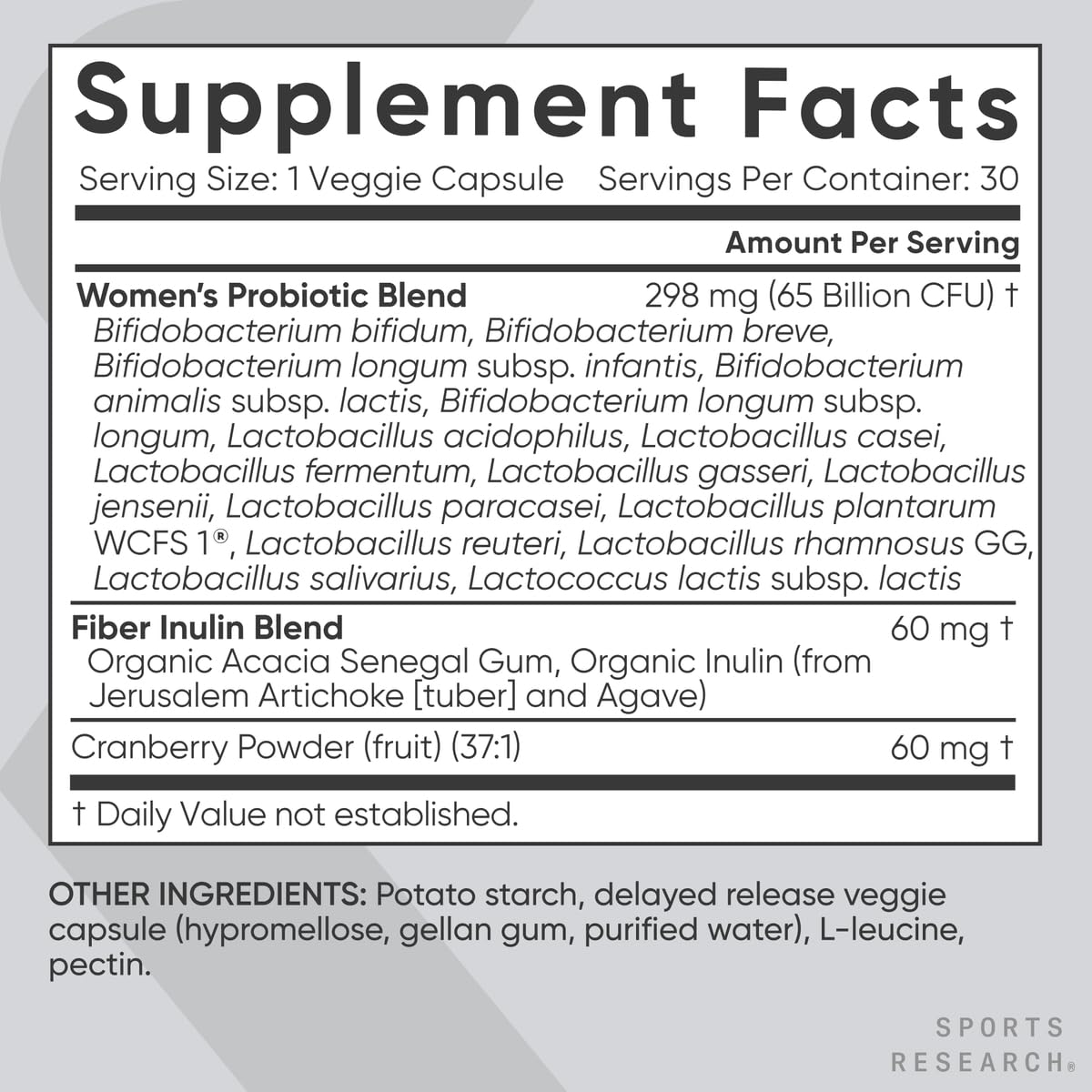 Sports Research® Women's Multivitamin Pack - Evening Primrose Supplement from Cold Pressed Oil and Women's Probiotics 65 Billion CFU w/Prebiotics