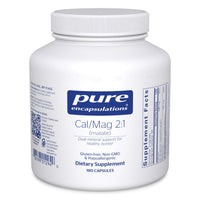 Thumbnail for Pure Encapsulations Cal/Mag (Malate) 2:1 - Calcium & Magnesium (Malate) - Bone Health Supplement* - Optimal Absorption - Vegan & Gluten Free - 180 Capsules
