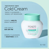 Thumbnail for POND’S Cold Cream Cleanser, Fragrance-Free – Moisturizing Makeup Remover & Deep Cleansing Face Cream – Facial Cleanser for Soft, Radiant Skin – Dermatologist Tested, Non-Comedogenic, 6.1 oz