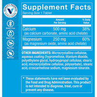 Thumbnail for The Vitamin Shoppe Chelated Cal-Mag, 2:1 Calcium & Magnesium Ratio, Supports Bone & Teeth (100 Tablets)