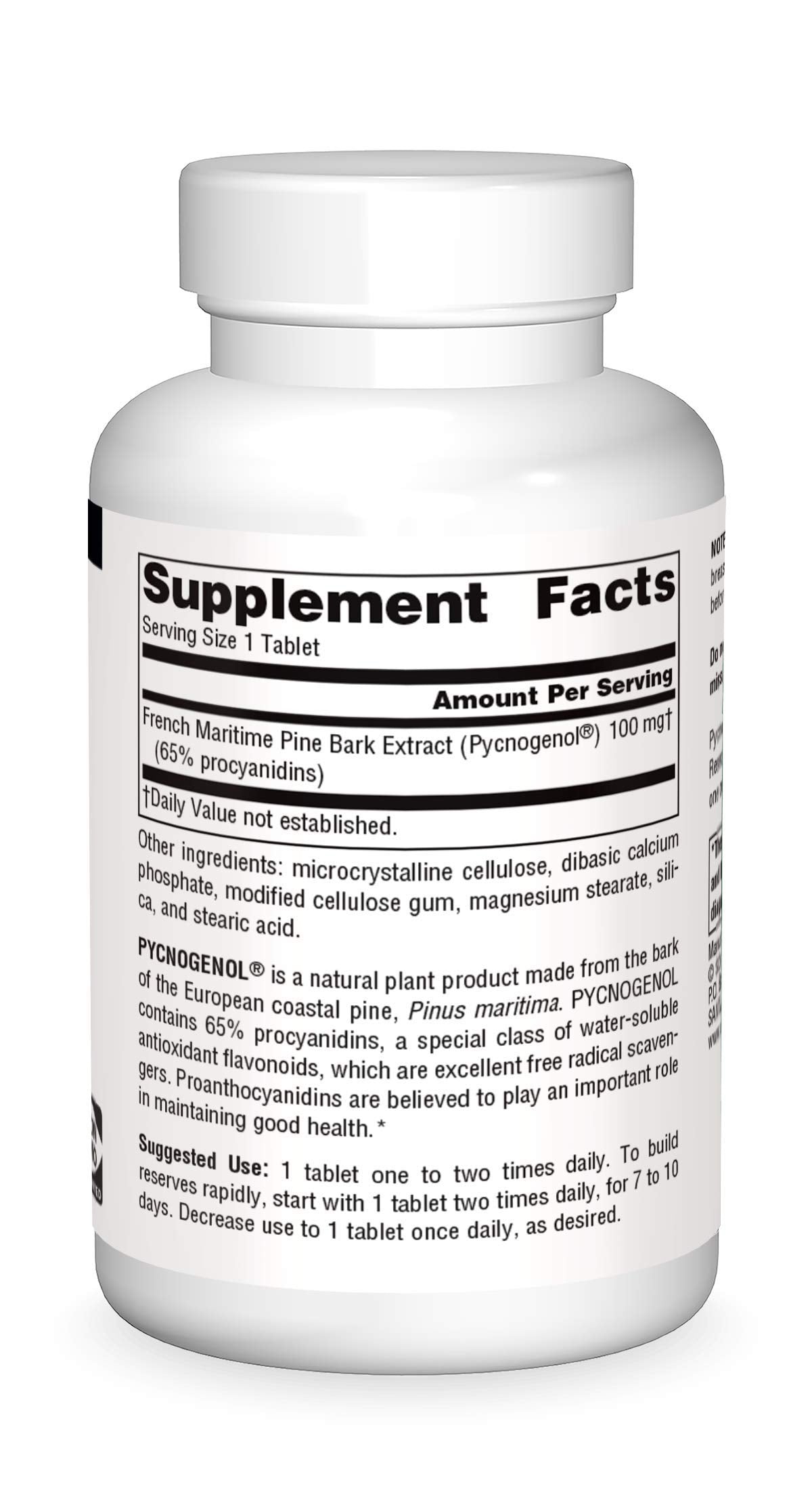 Source Naturals Pycnogenol, Proanthocyanidin Complex, 100 mg - 120 Tablets