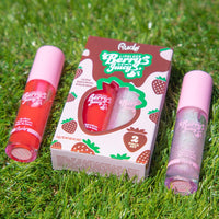 Thumbnail for RUDE Cosmetics Berry Juicy Lip Gloss for Women, High Shine Lip Glosses Set, Moisturizing & Hydrating Lipgloss for Girls, Ideal for Day & Night Makeup Looks, Crystalize & Code Red