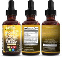 Thumbnail for Clean Nutra Organic Maca Root Liquid Drops with Ashwagandha, Fenugreek, Beet Root and L-Arginine Liquid Multivitamin for Women and Men - Adapto Drive
