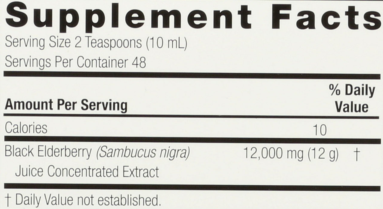 Nature's Answer Sambucus Elderberry Syrup 16 Ounce | Great Tasting Immune Support Supplement | Antioxidant, Vegan, Gluten Free, Made in USA | Single Count