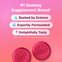 Thumbnail for OLLY Undeniable Beauty Gummy, For Hair, Skin, Nails, Biotin, Vitamin C, Keratin, Chewable Supplement, Grapefruit, 30 Day Supply - 60 Count
