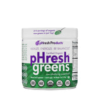 Thumbnail for pHresh Greens Raw Alkalizing Superfood Greens Powder - 1 Month Supply | Gluten-Free | Natural Enzymes | Raw Nutrients | Approved for Intermittent Fasting and Keto Diets | 5 Ounces
